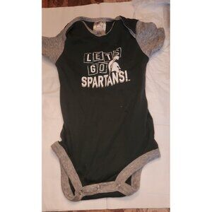Michigan State Spartans Baby One Piece Bodysuit Green Size 18 Months preowned